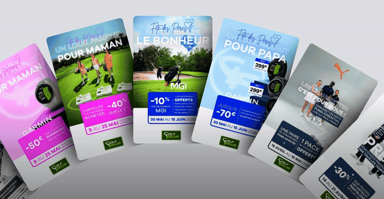 Golf Plus - Scène de collage d'affiches
